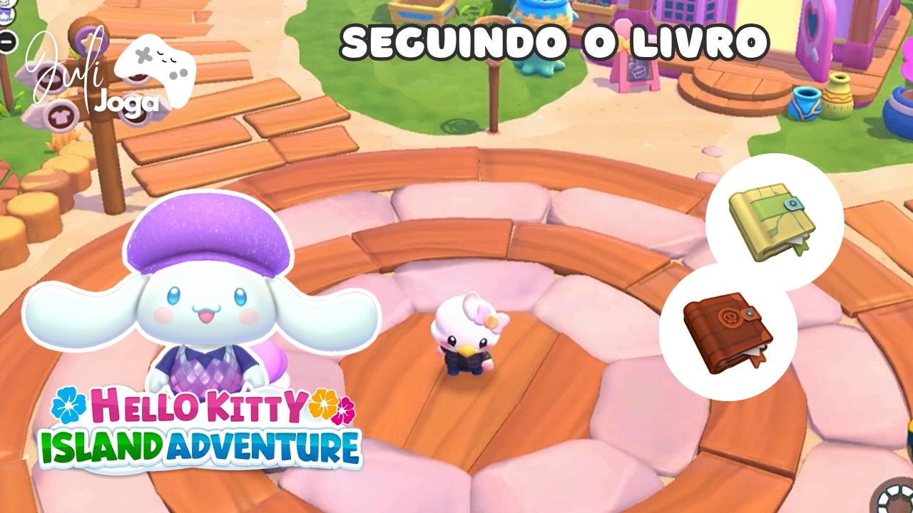 Seguindo o Livro – Missão Semanal com Cinnamoroll! | Hello Kitty Island Adventure PT-BR
