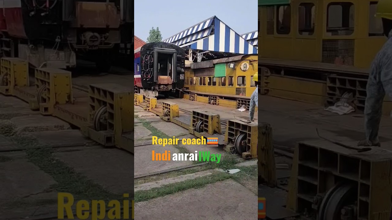 repair coach 🚃 of DEMU train #ytshorts #indianrailways #shortsvideo
