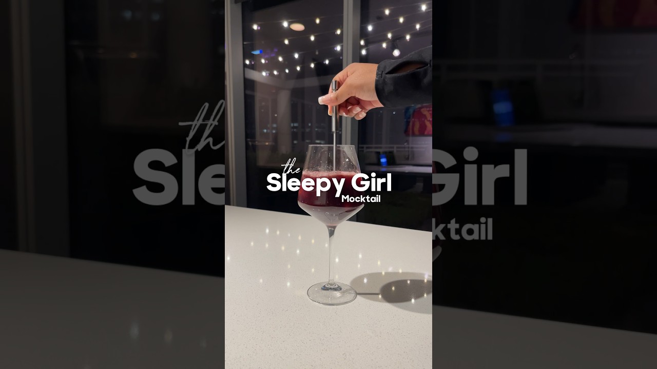 Sleepy Girl Mocktail with Magnesium and Tart Cherry juice