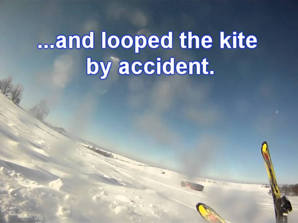 Best of my Snowkiting crashes with flysurfer