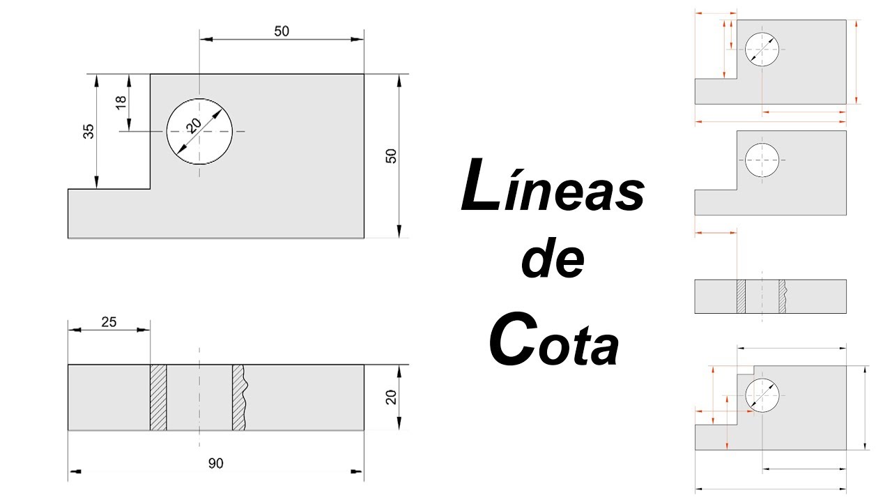 Cómo dibujar las Líneas de cota y las líneas auxiliares - Errores comunes