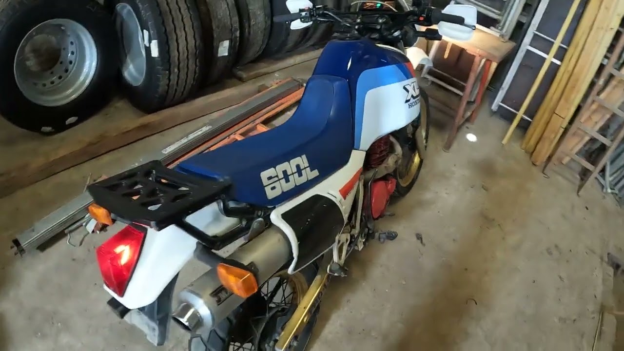 Honda Xl 600 Lm 1985 Electric Starter and marving sound exhaust