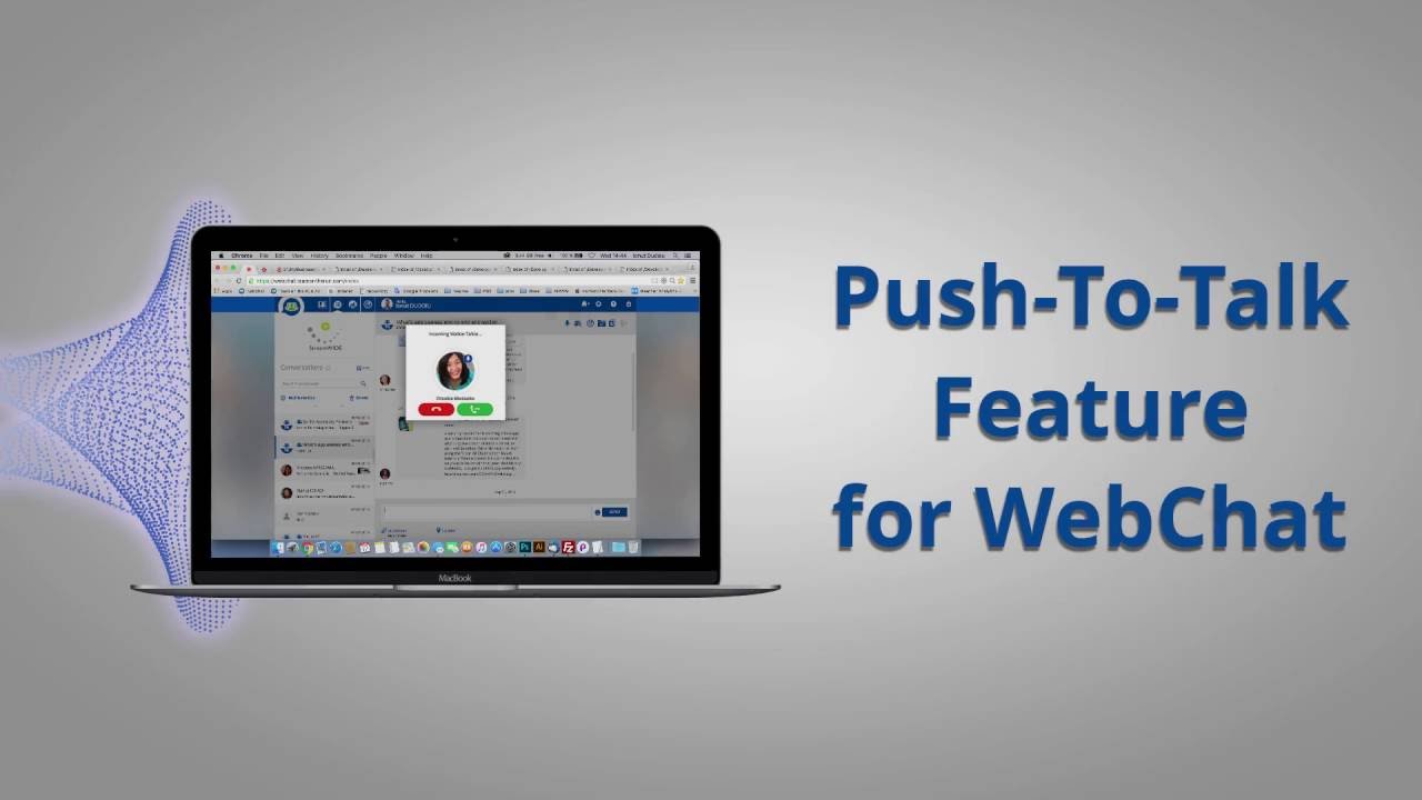 Push-To-Talk Feature for Webchat