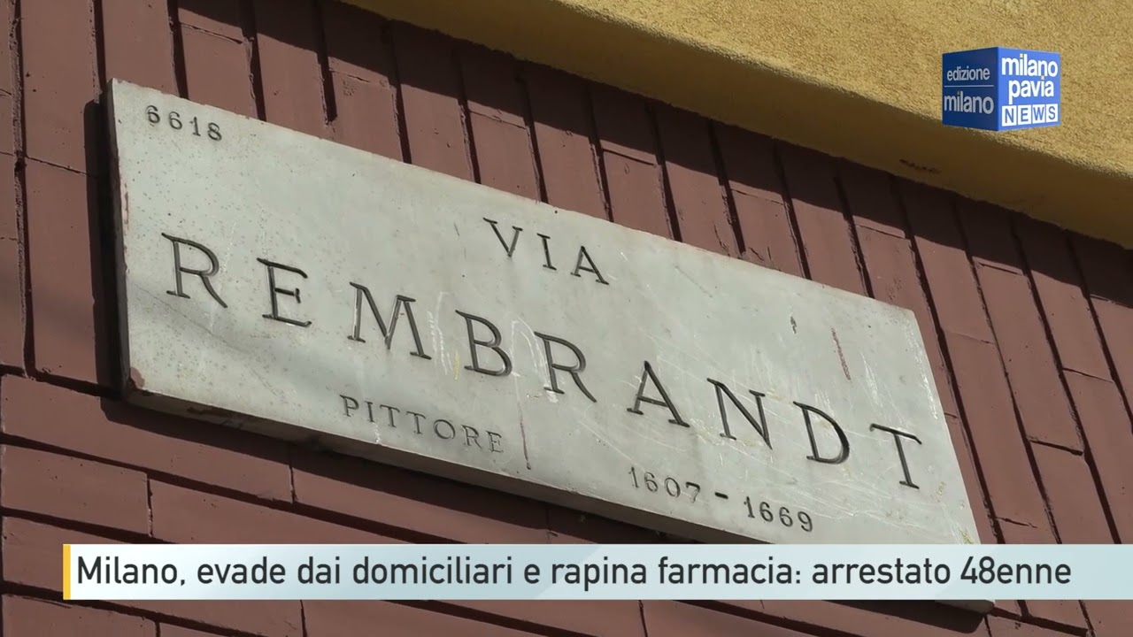 Milano, evade dai domiciliari e rapina farmacia: arrestato 48enne