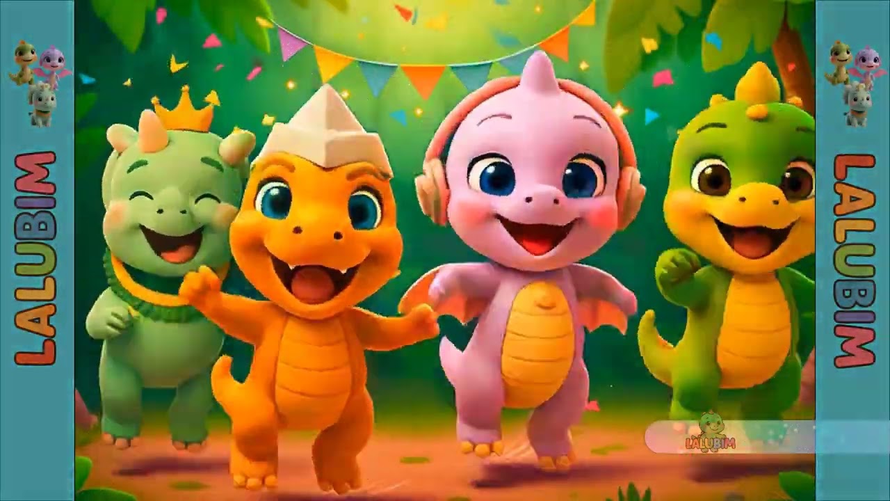 O Grande Baile dos Dinossauros | Música Infantil Fofinha para Crianças de 2 a 5 Anos.