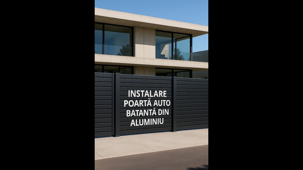 Instalare Poartă Auto Batantă din Aluminiu | Rapid, Rezistent, Elegant
