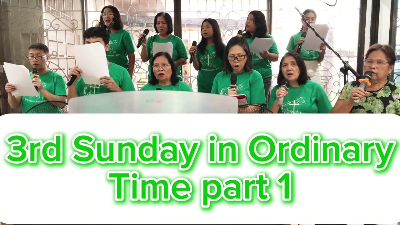 3rd Sunday in Ordinary Time part 1 - TARA, TUKI KO KANAKU! - Msgr. Gregorio L. Canlas #sapccsfp