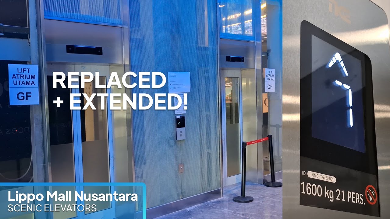 Brand New TKE Scenic Elevators - Lippo Mall Nusantara, Jakarta