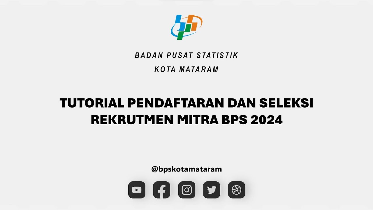 REKRUTMEN MITRA STATISTIK BPS 2024 | Tutorial Pendaftaran dan Seleksi