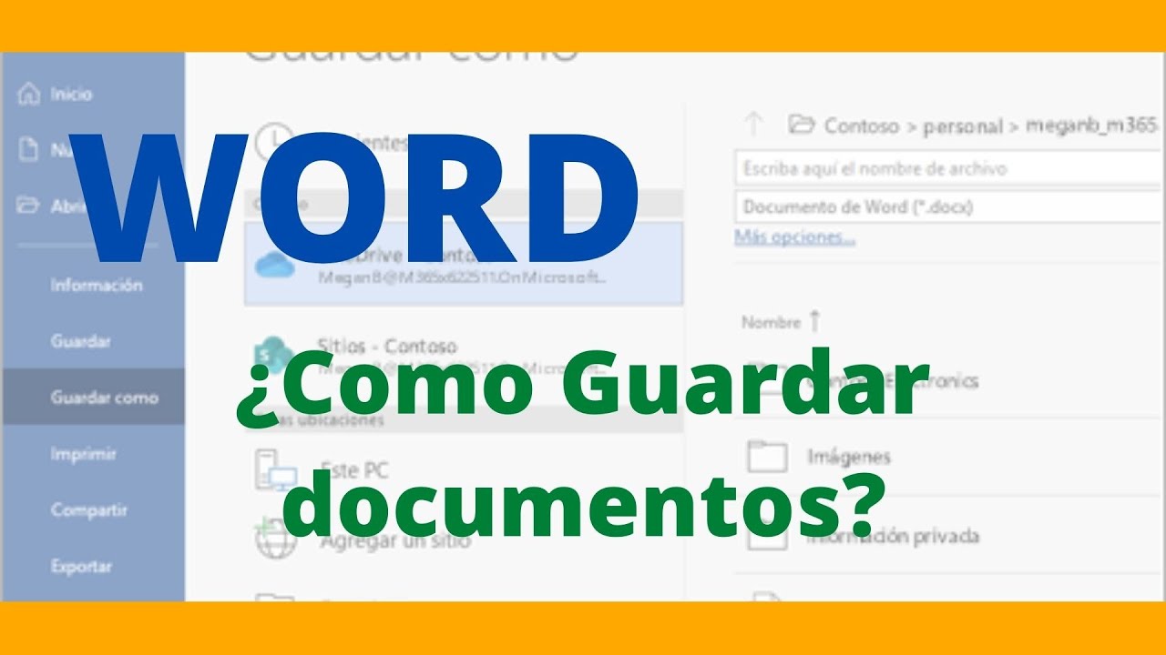 Como GUARDAR un documento en WORD | Word 2021 Tutorial grat&iacute;s
