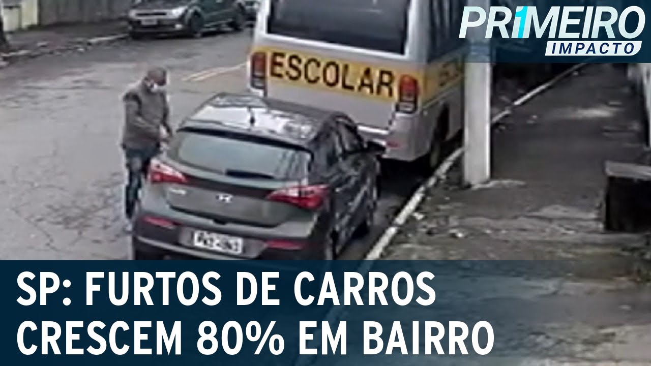Furto de veículos cresce 80% em bairro da zona leste de SP | Primeiro Impacto (17/08/22)