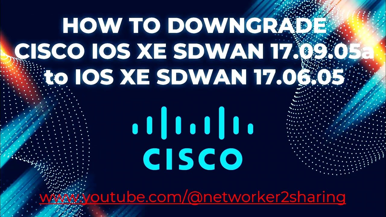 HOW TO DOWNGRADE IOS XE SDWAN