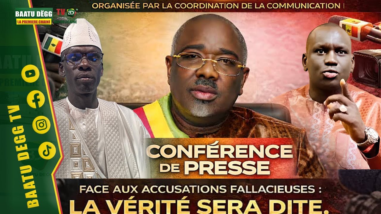 🔴[ EN DIRECT ] Conférence de presse de Farba Ngom | Comité pour la Résistance Populaire