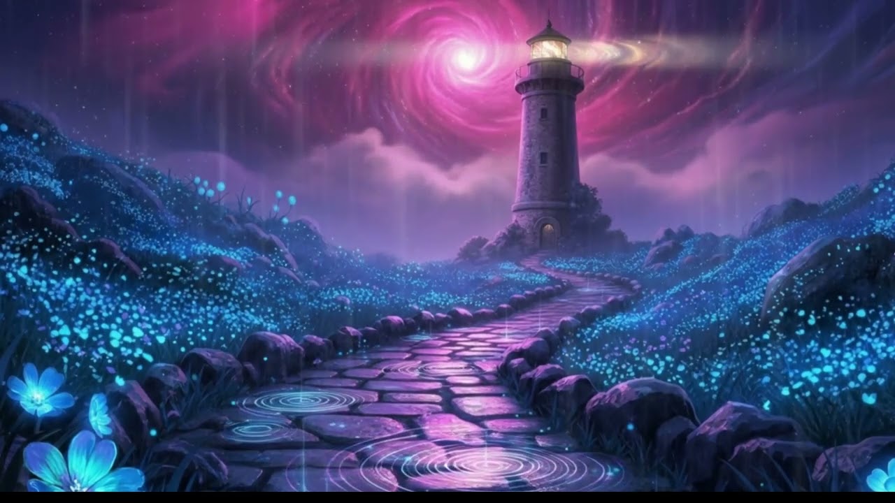 Magical Rainy Lighthouse Ambience Relaxing Rain Sounds for Sleep, Study & Deep Focus