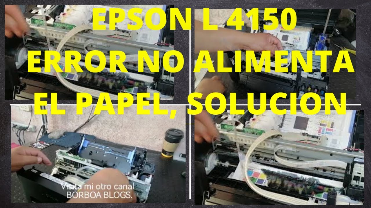 FALLA IMPRESORA EPSON L 4150 ENGRANE NO JALA LA HOJA, ESTA ES LA FALLA
