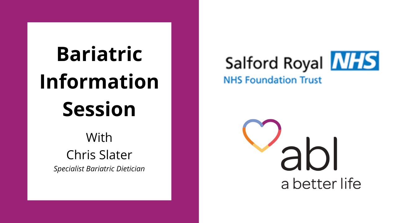 Bariatric Information Session. Pre & Post Diet with Chris Slater