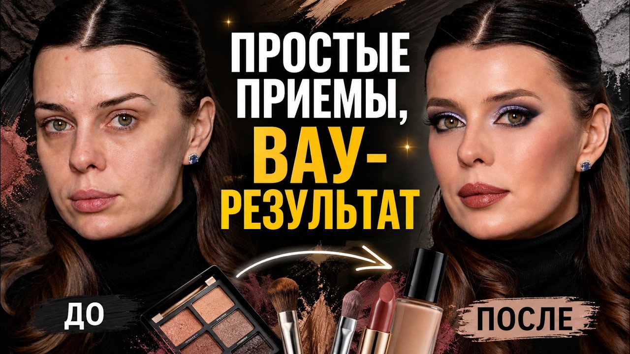 Урок макияжа ШАГ ЗА ШАГОМ | вечерний макияж
