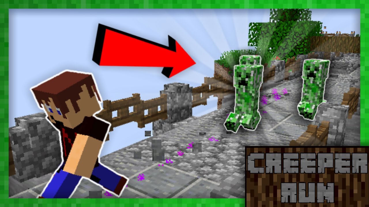 Je suis Poursuivi par des CREEPERS sur un Parcours ! | Minecraft FR