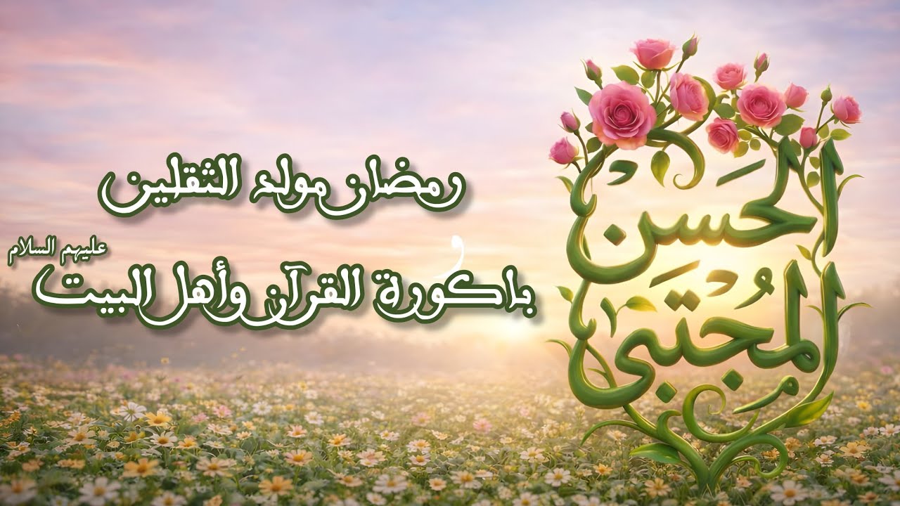 رمضان مولد الثقلين باكورة القرآن وأهل البيت عليهم السلام- درس بمناسبة ذكرى ميلاد سيدنا الإمام الحسن 