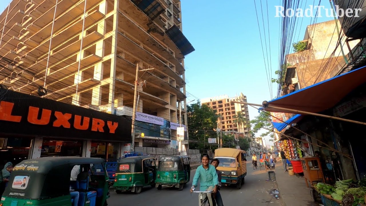 Sylhet City Walk 4K | Walking from Mirabazar to Raynagar | Road Tuber | Sylhet Bangladesh