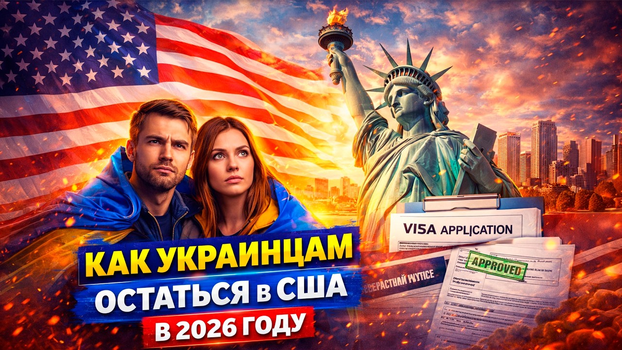 КАК украинцам остаться в США в 2026 году #иммиграция #гринкарта #переездвсша #украинцывсша