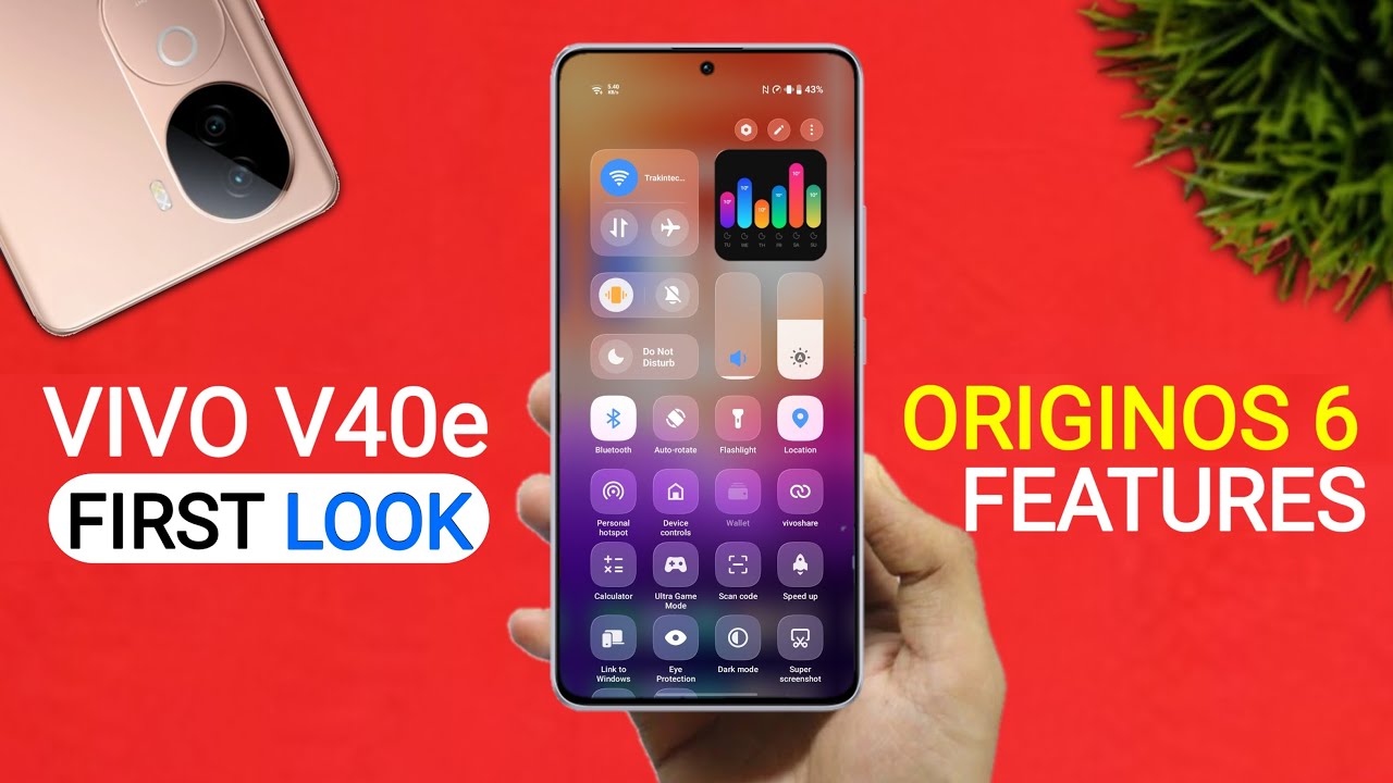 Vivo V40e OriginOS 6 Update - 25+ Amazing Features | Android 16 Official New Update V40e