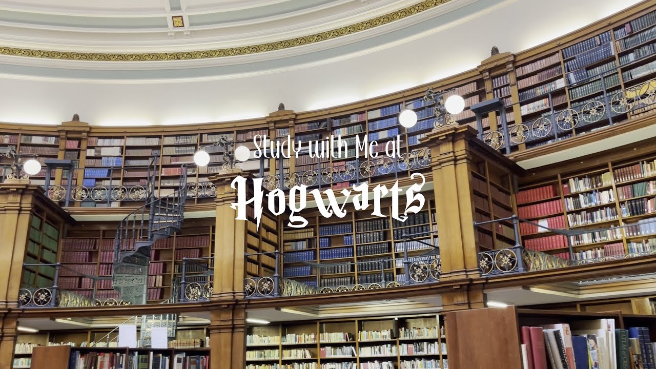 STUDY WITH ME 30 minutes l romanticizing studying, Hogwarts asthetic, calm music