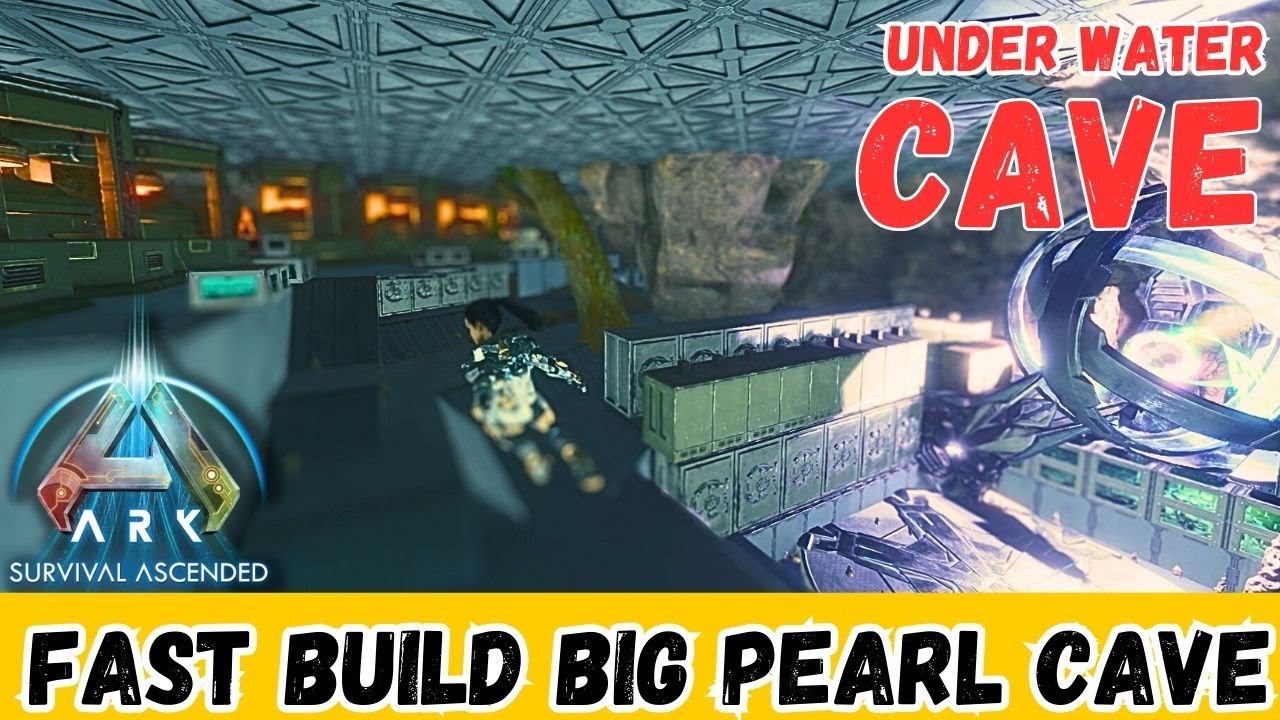 Build pearl cave(design + tower)_Ark survival ascended