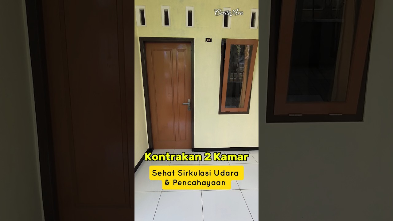 Room Tour Kontrakan 2 Kamar yang Sehat Sirkulasi Udara & Cahaya #dailyvlog #healthylife