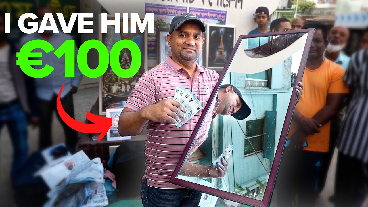 &euro;100 Giant Mirror Street Art