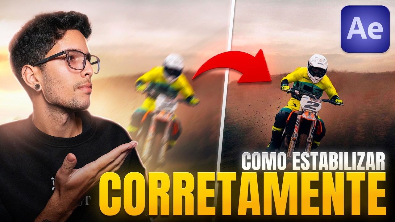 PARE de fazer ISSO! Como ESTABILIZAR seus vídeos CORRETAMENTE no ADOBE AFTER EFFECTS!