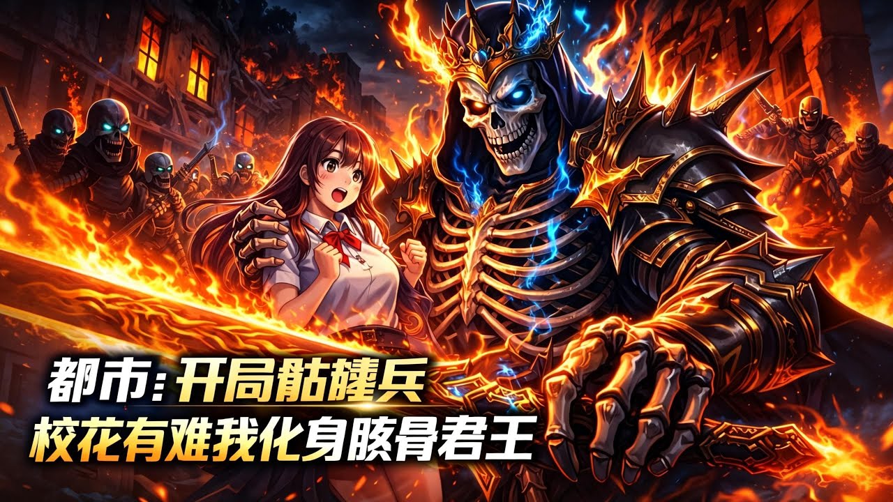 MULTISUB📢都市爽剧《都市：开局骷髅兵，校花有难我化身骸骨君王》全集丨重生为最弱骷髅兵，被校花契约。当她遭欺凌时，我召唤亡灵天灾，化身骸骨君王，一人即一国，吓傻全校！