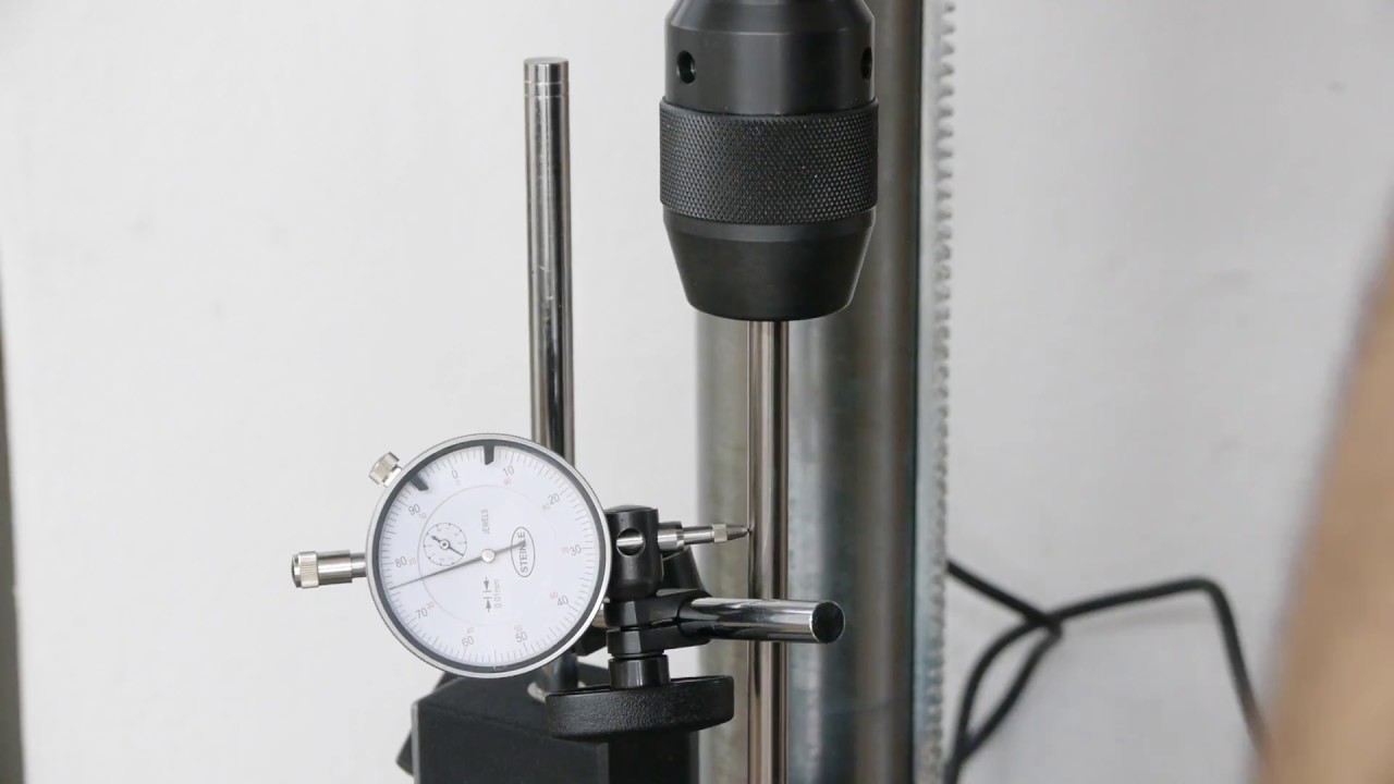 Güde GTB 20/812 Tischbohrmaschine präzesion gemessen