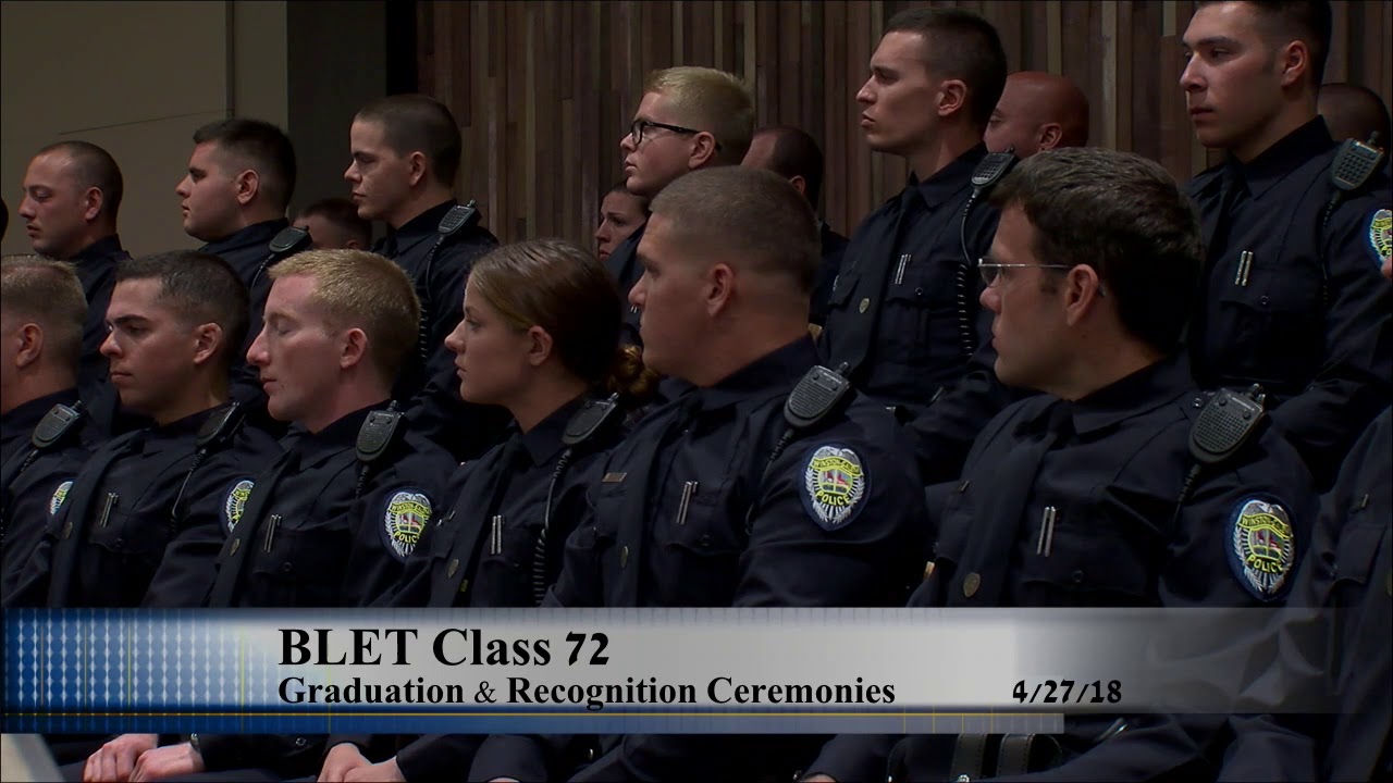 Winston-Salem Police Department BLET class 72 Graduation