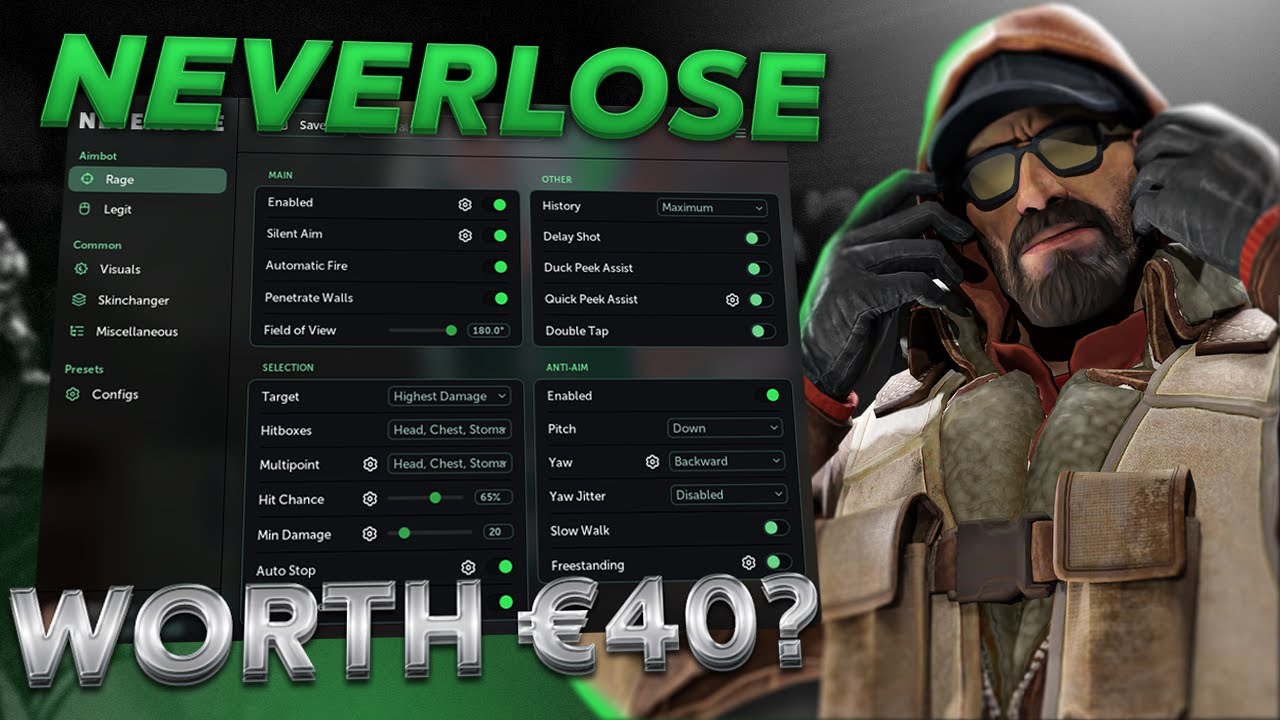 ДЕЙСТВИТЕЛЬНО ЛИ NEVERLOSE.CC СТОИТ 40$? МОЖНО ЛИ ИСПОЛЬЗОВАТЬ В VACNET 3.0?