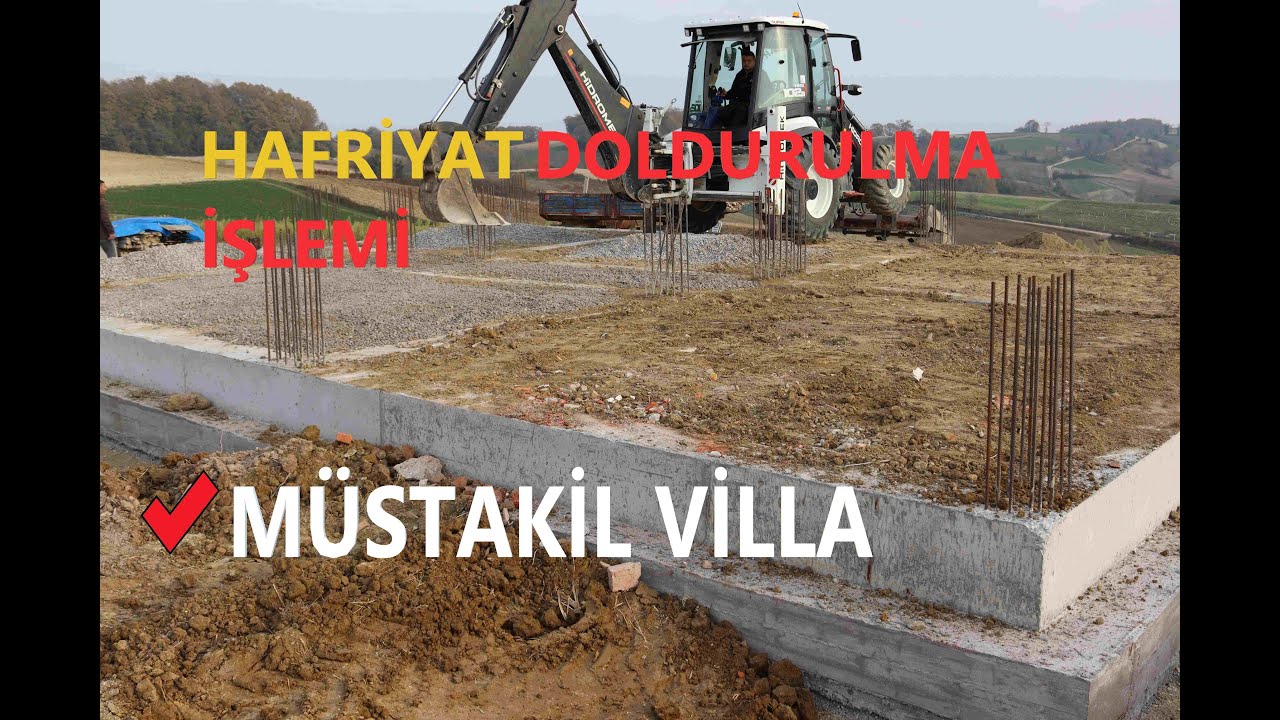 Mütemadi Temel Hafriyat Doldurulması İşlemi #köyevi #müstakilvilla