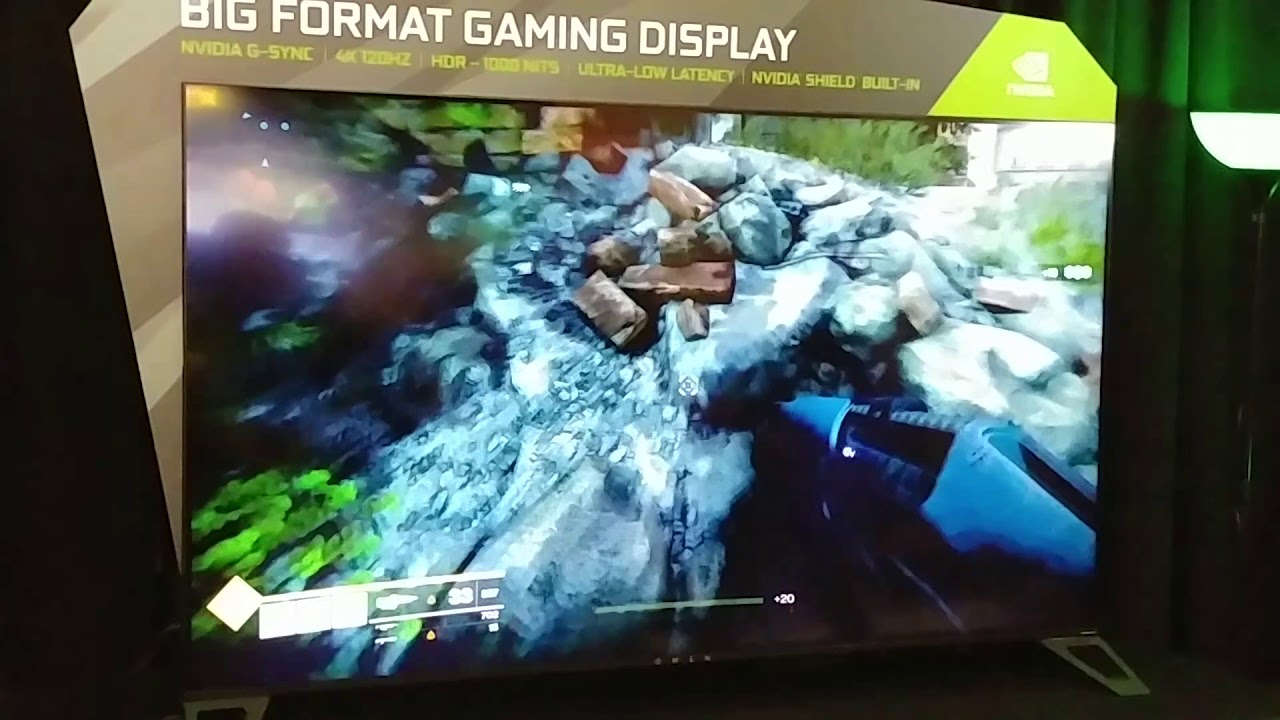 Witness an NVIDIA 65-inch BFGD (big format gaming display) in action!