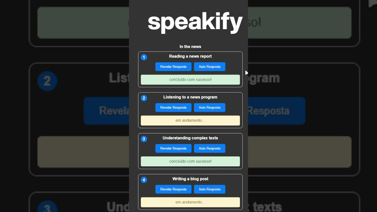 Hack para SPEAK // speakify 
