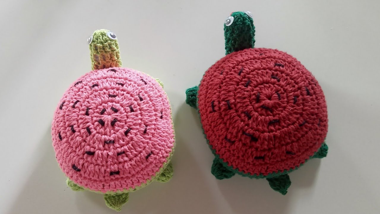 TARTARUGA DE CROCHÊ COM BARBANTE/peso de porta passo a passo