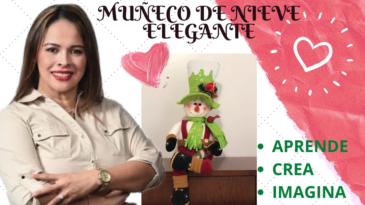 Como Hacer Un Muñeco de Nieve  Elegante Paso A Paso