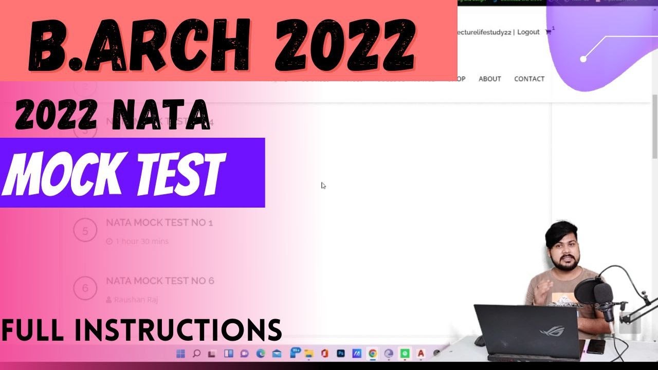 ❓❓MOCK TEST FOR NATA 2022  in 💣💣30% discount💣💣💣 join now...