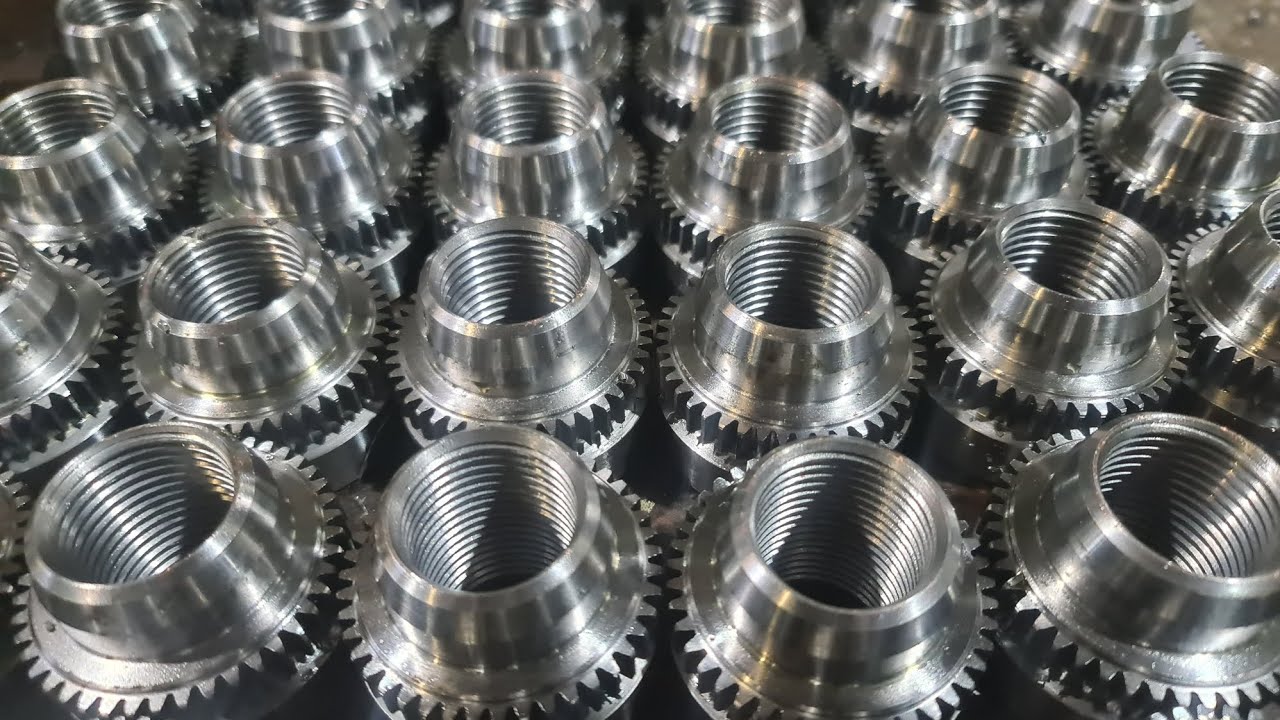гайки Крейцкопфа. гайки компресора зубообробка #gear #станок #machinist
