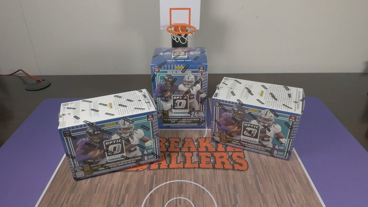 3x 2025 NFL Hobby Optic Blasters - The most overpriced product I've ever spent money on. I feel...