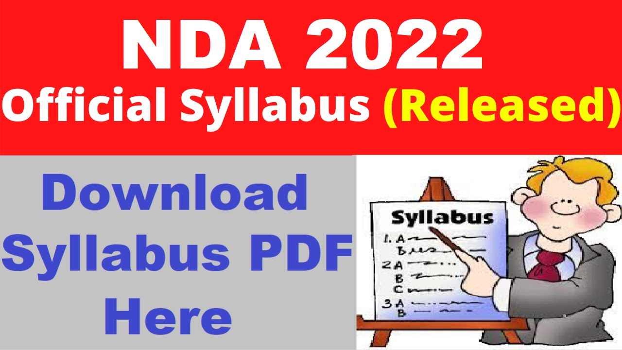 NDA 2022 Syllabus (Released) - Check & Download NDA 2022 Official Syllabus PDF Here