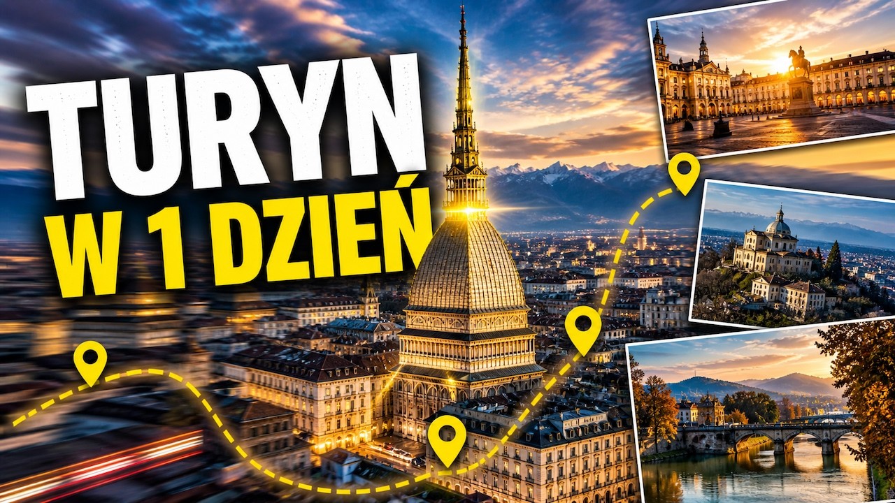 Włochy Turyn Zwiedzanie  🇮🇹  Co zobaczyć w 1 dzień? Piemont Włochy | Turin