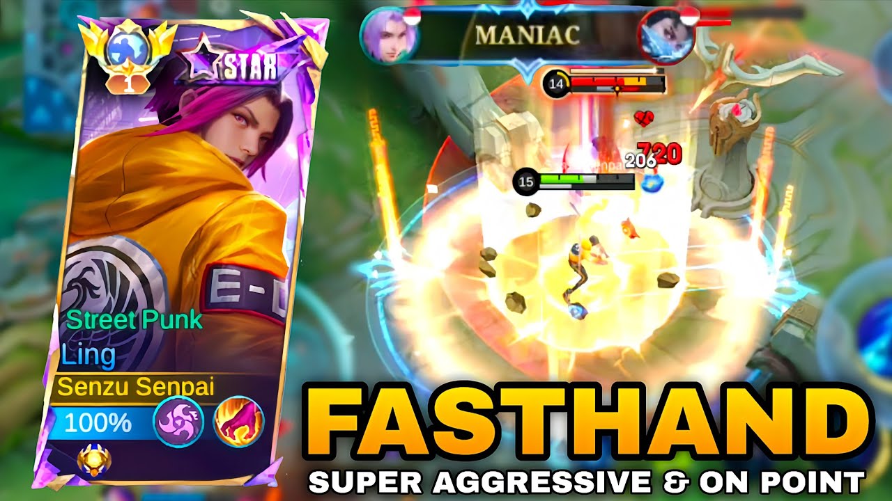 МАНЬЯК‼️ЛИНГ БЫСТРЫЙ ИДЕАЛЬНЫЙ ВРАЩЕНИЕ ~ СУПЕРАГРЕССИВНЫЙ И ТОЧЕЧНЫЙ ГЕЙМПЛЕЙ МОБИЛЬНЫХ ЛЕГЕНД