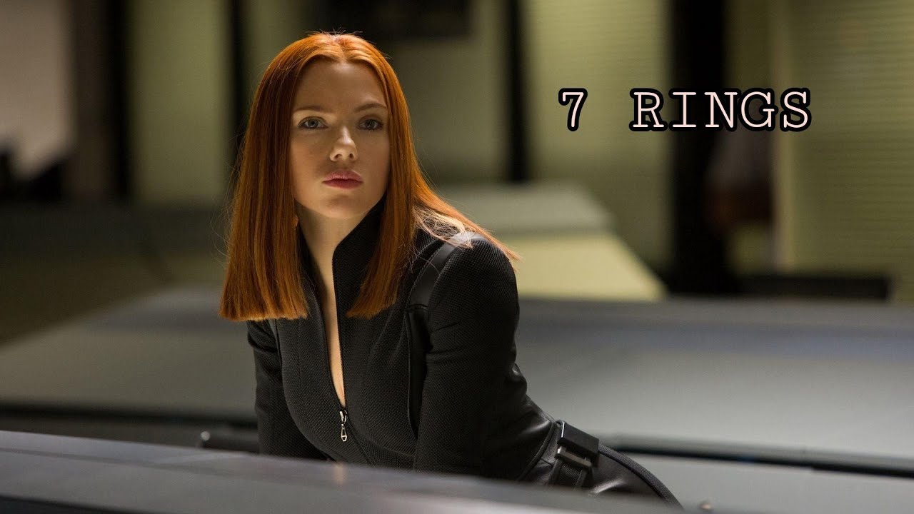 BLACK WIDOW || 7 RINGS || ARIANA GRANDE || SCARLETT JOHANSSON || NATASHA ROMANOFF || MARVEL EDIT ||💍