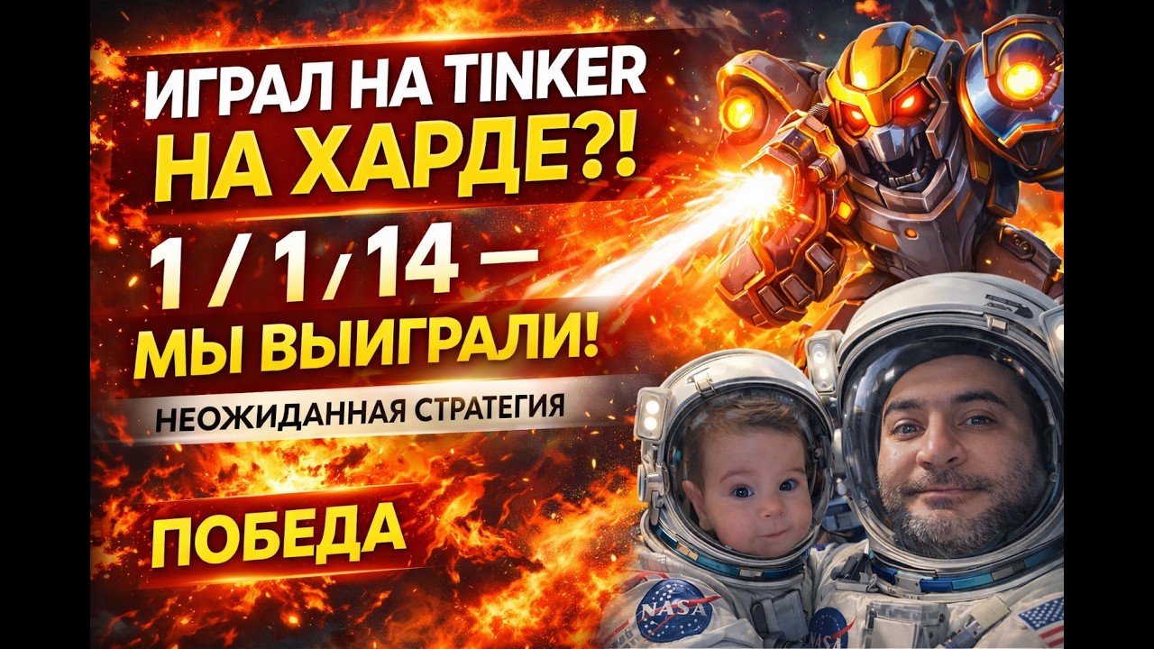 ИГРАЛ НА TINKER НА ХАРДЕ?!🔥 1 / 1 / 14 — МЫ ВЫИГРАЛИ!
