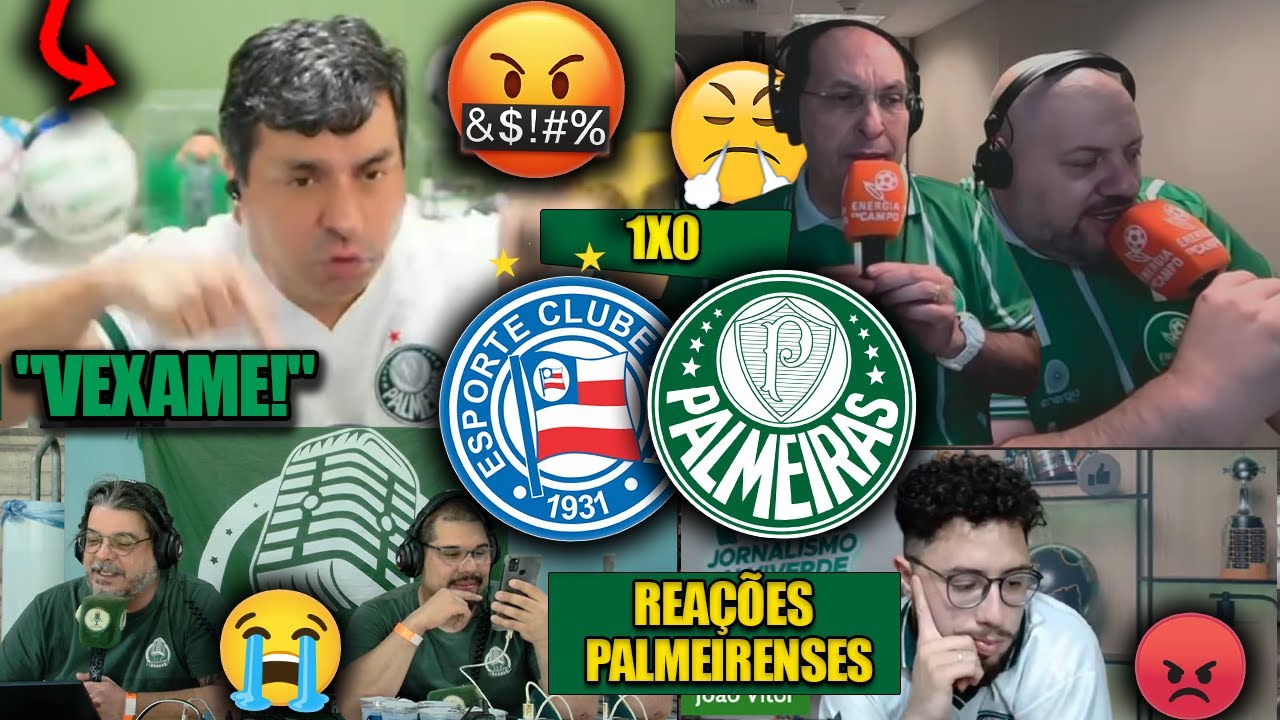 REAÇÕES dos PALMEIRENSES - BAHIA 1X0 PALMEIRAS - BRASILEIRÃO 2025 - REACT VAMOS RIR!