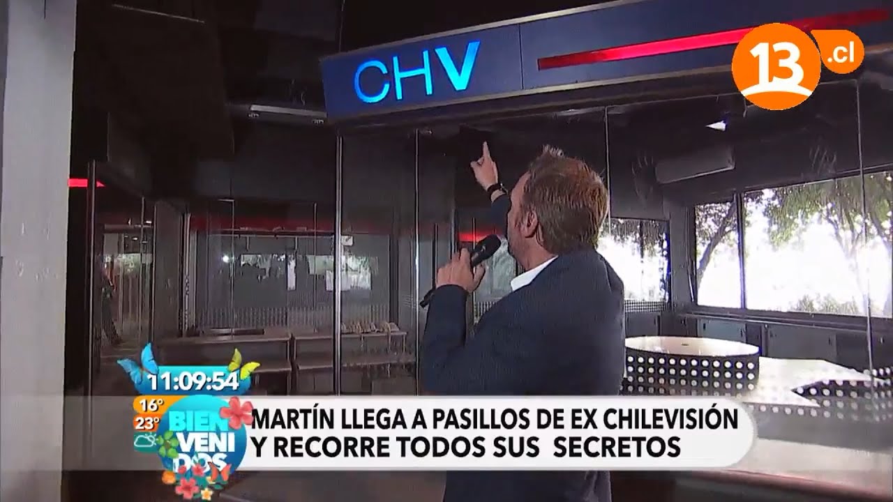 Martín Cárcamo y Nacho Pop recorren las antiguas instalaciones de Chilevisión (2016)